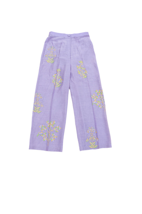 Bayan Hand-Embroidered Lavender Pant